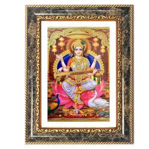 Saraswati Decorative Photo Frame With White Mount | Premium Wall & Tabletop Picture Frame | Home, Office & Temple Decoration | 10x14 Inch (Pack Of 1) (F31583) Saraswati Decorative Photo Frame With White Mount | Premium Wall & Tabletop Picture Frame | Home, Office & Temple Decoration | 10x14 Inch (Pack Of 1) (F31583)