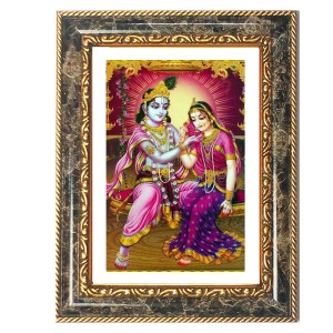 Krishna And Radhaa Decorative Photo Frame With White Mount | Premium Wall & Tabletop Picture Frame | Home, Office & Temple Decoration | 8x12 Inch (Pack Of 1) (F32630) Krishna And Radhaa Decorative Photo Frame With White Mount | Premium Wall & Tabletop Picture Frame | Home, Office & Temple Decoration | 8x12 Inch (Pack Of 1) (F32630)