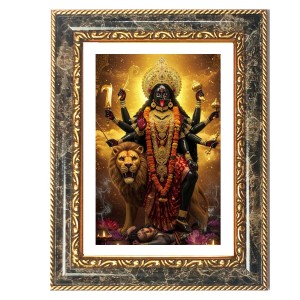 Kali Decorative Photo Frame With White Mount | Premium Wall & Tabletop Picture Frame | Home, Office & Temple Decoration | 8x12 Inch (Pack Of 1) (F31480)