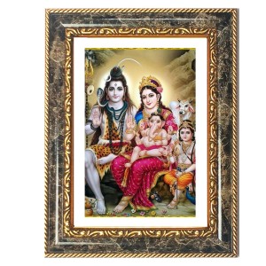 Shiva Family Decorative Photo Frame With White Mount | Premium Wall & Tabletop Picture Frame | Home, Office & Temple Decoration | 8x12 Inch (Pack Of 1) (F31179) Shiva Family Decorative Photo Frame With White Mount | Premium Wall & Tabletop Picture Frame | Home, Office & Temple Decoration | 8x12 Inch (Pack Of 1) (F31179)