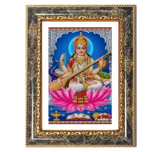 Saraswati Decorative Photo Frame With White Mount | Premium Wall & Tabletop Picture Frame | Home, Office & Temple Decoration | 10x14 Inch (Pack Of 1) (F31608) Saraswati Decorative Photo Frame With White Mount | Premium Wall & Tabletop Picture Frame | Home, Office & Temple Decoration | 10x14 Inch (Pack Of 1) (F31608)