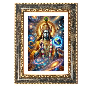 Vishnu Decorative Photo Frame With White Mount | Premium Wall & Tabletop Picture Frame | Home, Office & Temple Decoration | 8x12 Inch (Pack Of 1) (F31534) Vishnu Decorative Photo Frame With White Mount | Premium Wall & Tabletop Picture Frame | Home, Office & Temple Decoration | 8x12 Inch (Pack Of 1) (F31534)