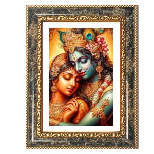 Radhaa Krishna Decorative Photo Frame With White Mount | Premium Wall & Tabletop Picture Frame | Home, Office & Temple Decoration | 8x12 Inch (Pack Of 1) (F31588) Radhaa Krishna Decorative Photo Frame With White Mount | Premium Wall & Tabletop Picture Frame | Home, Office & Temple Decoration | 8x12 Inch (Pack Of 1) (F31588)