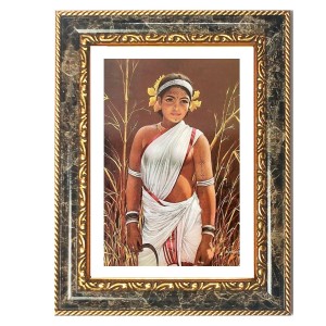 Tribal Woman Portrait Decorative Photo Frame With White Mount | Premium Wall & Tabletop Picture Frame | Home, Office & Temple Decoration | 8x12 Inch (Pack Of 1) (F33229) Tribal Woman Portrait Decorative Photo Frame With White Mount | Premium Wall & Tabletop Picture Frame | Home, Office & Temple Decoration | 8x12 Inch (Pack Of 1) (F33229)