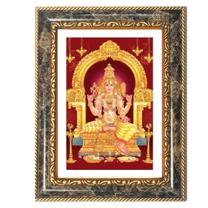 Lakshmi Decorative Photo Frame With White Mount | Premium Wall & Tabletop Picture Frame | Home, Office & Temple Decoration | 8x12 Inch (Pack Of 1) (F32508)