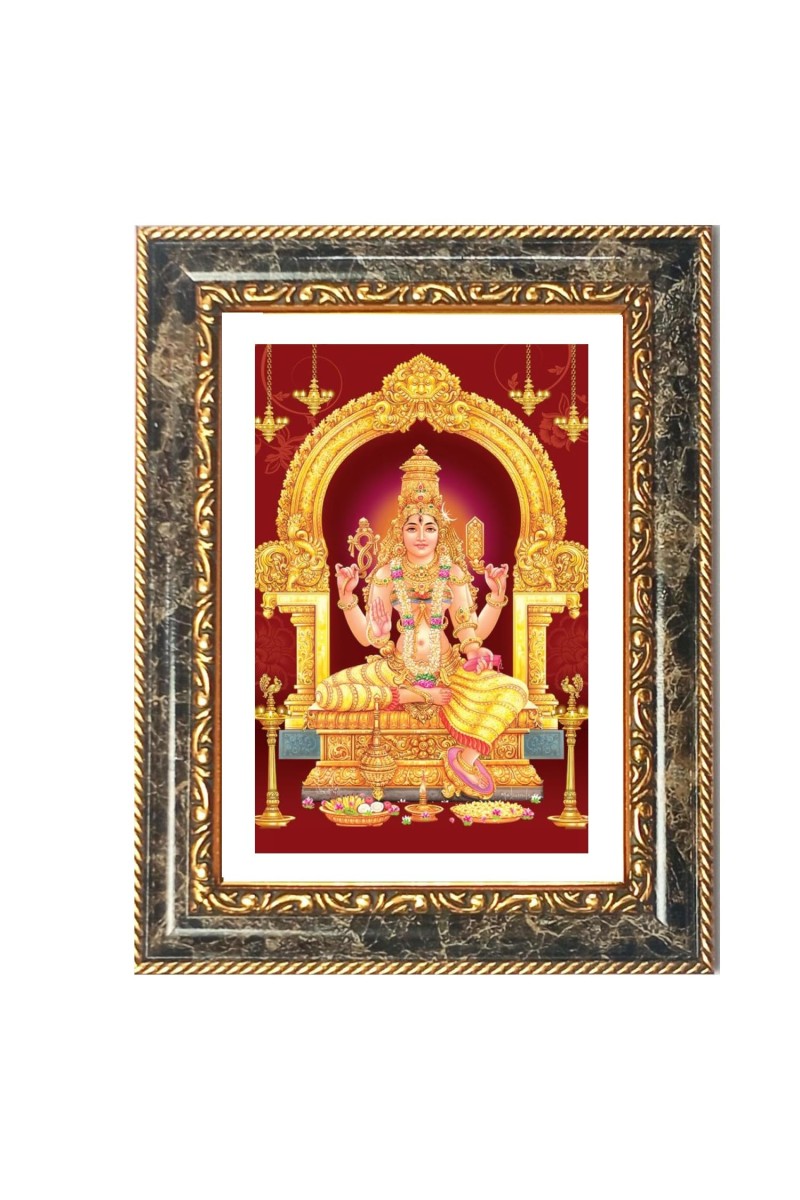 Lakshmi Decorative Photo Frame With White Mount | Premium Wall & Tabletop Picture Frame | Home, Office & Temple Decoration | 8x12 Inch (Pack Of 1) (F32508)