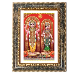 Vishnu And Lakshmi Decorative Photo Frame With White Mount | Premium Wall & Tabletop Picture Frame | Home, Office & Temple Decoration | 8x12 Inch (Pack Of 1) (F31587) Vishnu And Lakshmi Decorative Photo Frame With White Mount | Premium Wall & Tabletop Picture Frame | Home, Office & Temple Decoration | 8x12 Inch (Pack Of 1) (F31587)
