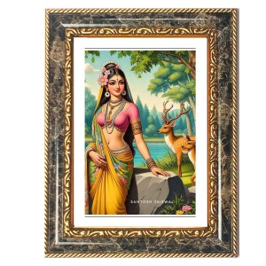 Shakuntala Decorative Photo Frame With White Mount | Premium Wall & Tabletop Picture Frame | Home, Office & Temple Decoration | 8x12 Inch (Pack Of 1) (F33108) Shakuntala Decorative Photo Frame With White Mount | Premium Wall & Tabletop Picture Frame | Home, Office & Temple Decoration | 8x12 Inch (Pack Of 1) (F33108)