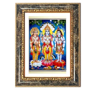 Ram Darbar Decorative Photo Frame With White Mount | Premium Wall & Tabletop Picture Frame | Home, Office & Temple Decoration | 8x12 Inch (Pack Of 1) (F31184)