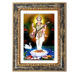 Saraswati Decorative Photo Frame With White Mount | Premium Wall & Tabletop Picture Frame | Home, Office & Temple Decoration | 10x14 Inch (Pack Of 1) (F31528) Saraswati Decorative Photo Frame With White Mount | Premium Wall & Tabletop Picture Frame | Home, Office & Temple Decoration | 10x14 Inch (Pack Of 1) (F31528)