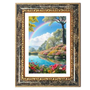 Mountain Lake Wall Art Decorative Photo Frame With White Mount | Premium Wall & Tabletop Picture Frame | Home, Office & Temple Decoration | 10x14 Inch (Pack Of 1) (F31394) Mountain Lake Wall Art Decorative Photo Frame With White Mount | Premium Wall & Tabletop Picture Frame | Home, Office & Temple Decoration | 10x14 Inch (Pack Of 1) (F31394)