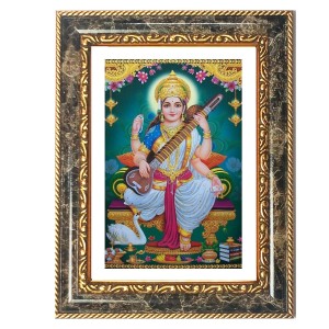 Saraswati Decorative Photo Frame With White Mount | Premium Wall & Tabletop Picture Frame | Home, Office & Temple Decoration | 8x12 Inch (Pack Of 1) (F32416) Saraswati Decorative Photo Frame With White Mount | Premium Wall & Tabletop Picture Frame | Home, Office & Temple Decoration | 8x12 Inch (Pack Of 1) (F32416)