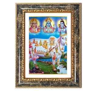 Swami Vivekananda Decorative Photo Frame With White Mount | Premium Wall & Tabletop Picture Frame | Home, Office & Temple Decoration | 12x16 Inch (Pack Of 1) (F31473)