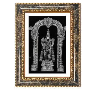 Trirupati Balajii Decorative Photo Frame With White Mount | Premium Wall & Tabletop Picture Frame | Home, Office & Temple Decoration | 8x12 Inch (Pack Of 1) (F31199) Trirupati Balajii Decorative Photo Frame With White Mount | Premium Wall & Tabletop Picture Frame | Home, Office & Temple Decoration | 8x12 Inch (Pack Of 1) (F31199)