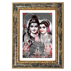 Shiva Parvati Decorative Photo Frame With White Mount | Premium Wall & Tabletop Picture Frame | Home, Office & Temple Decoration | 8x12 Inch (Pack Of 1) (F33087) Shiva Parvati Decorative Photo Frame With White Mount | Premium Wall & Tabletop Picture Frame | Home, Office & Temple Decoration | 8x12 Inch (Pack Of 1) (F33087)