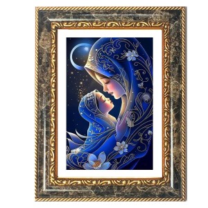 Virgin Mary And Baby Jesus Decorative Photo Frame With White Mount | Premium Wall & Tabletop Picture Frame | Home, Office & Temple Decoration | 8x12 Inch (Pack Of 1) (F32428) Virgin Mary And Baby Jesus Decorative Photo Frame With White Mount | Premium Wall & Tabletop Picture Frame | Home, Office & Temple Decoration | 8x12 Inch (Pack Of 1) (F32428)