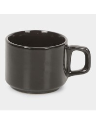 Hitech Sales 120 ml Stoneware Mug Black | Microwave Safe Ceramic Cup | Ideal for Daily Use