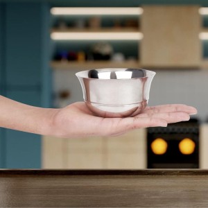 370 ml Stainless Steel Serving Bowl, 1 1.5 cm Dia. (Pack of 1)