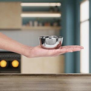 Steel Bowl 2 X 3 in (Pack of 1)