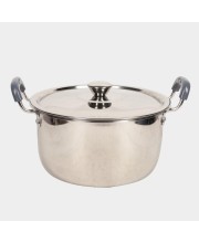 4.5 L Steel Cooking Pot 25 X 12.5 cm, 1Lid, 1Pot 4.5 L Steel Cooking Pot 25 X 12.5 cm, 1Lid, 1Pot