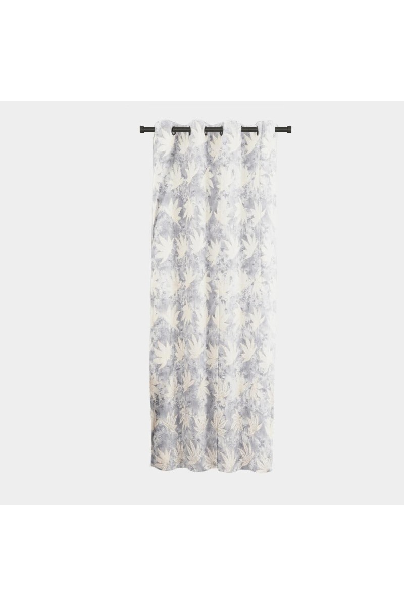 Home Beautiful 5 ft. Light Grey Polyester Curtain - (M2835)