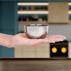 250 ml Stainless Steel Serving Bowl, 9 cm Dia. (Pack of 1)