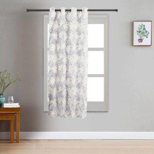 Home Beautiful 5 ft. Light Grey Polyester Curtain - (M2835) Home Beautiful 5 ft. Light Grey Polyester Curtain - (M2835)