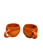 Terracotta Tea Cups with Handle (Set of 2) | Handcrafted Clay Kulhad Cups | Eco-Friendly Traditional Tea & Coffee Cups. Terracotta Tea Cups with Handle (Set of 2) | Handcrafted Clay Kulhad Cups | Eco-Friendly Traditional Tea & Coffee Cups.