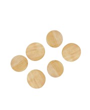Natural Wooden Lids for Glass Tumblers & Carafes – Airtight Drink Covers & Mini Tray Coasters – Pack of 6| Multipurpose Wooden Lid Coaster Combo for Home & Kitchen (6)