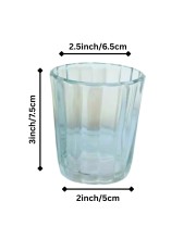 Small Tea Glass | Chai, Milk & Coffee Drinking Glasses | Clear Transparent Durable Glass Tumblers for Home, Kitchen & Office Use (1)