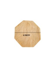 Wooden Coasters Set of 5 with Holder – Natural Wood Tea & Coffee Coaster Set, Heat Resistant Table Protection for Home, Office & Dining