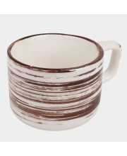 Hitech Sales 120 ml Stoneware Cup White | Microwave Safe Ceramic Cup | Ideal for Daily Use
