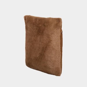 Home Beautiful Brown Polyester Cushion Cover Home Beautiful Brown Polyester Cushion Cover
