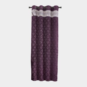 Home Beautiful 5 ft. Dark Grey Polyester Curtain - (M2777) Home Beautiful 5 ft. Dark Grey Polyester Curtain - (M2777)