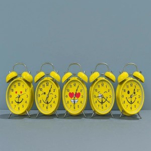 Cute Yellow Smiley Face Alarm Clock for Kids & Adults | Vintage Twin Bell Design | Loud Alarm | Battery Operated Cartoon Table Clock for Bedroom, Study & Home Décor | Pack of 1 (Inner Design May Vary) Cute Yellow Smiley Face Alarm Clock for Kids & Adults | Vintage Twin Bell Design | Loud Alarm | Battery Operated Cartoon Table Clock for Bedroom, Study & Home Décor | Pack of 1 (Inner Design May Vary)