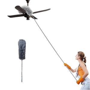 HiTechMart 2025 Upgraded Long Handle Microfiber Feather Ceiling Duster for Dust Cleaning with extendable Pole 100 Inch with Anti Scratch Bendable Brush for Cleaning High Cobweb Stick high Ceiling Fan HiTechMart 2025 Upgraded Long Handle Microfiber Feather Ceiling Duster for Dust Cleaning with extendable Pole 100 Inch with Anti Scratch Bendable Brush for Cleaning High Cobweb Stick high Ceiling Fan