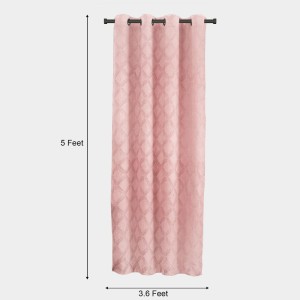 Home Beautiful 5 ft. Pink Polyester Curtain - (M2794) Home Beautiful 5 ft. Pink Polyester Curtain - (M2794)