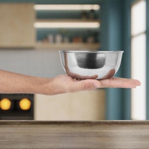 Stainless Steel Bowl, 6 X 15 cm (Pack of 1) Stainless Steel Bowl, 6 X 15 cm (Pack of 1)