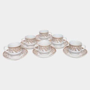 Hitech Sales 160 ml Stoneware Cup & Saucer Set White | Microwave Safe Ceramic Cup | Ideal for Daily Use Hitech Sales 160 ml Stoneware Cup & Saucer Set White | Microwave Safe Ceramic Cup | Ideal for Daily Use