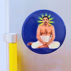 Devotional Saint Guru Round Fridge Magnet Set | Religious Refrigerator Magnets for Home, Office & Temple Decor Set (2 Pieces) Devotional Saint Guru Round Fridge Magnet Set | Religious Refrigerator Magnets for Home, Office & Temple Decor Set (2 Pieces)