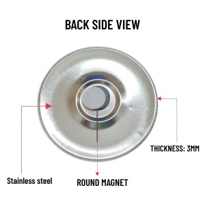 Stainless Steel Round Anukul Chandra Thakur Fridge Magnet | Devotional & Decorative Refrigerator Magnet for Home & Office | Pack of 1 Stainless Steel Round Anukul Chandra Thakur Fridge Magnet | Devotional & Decorative Refrigerator Magnet for Home & Office | Pack of 1