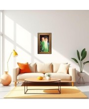 Osho Digital Golden Balck Color Photo Frame | Hindu Religious Wall Decor | 14x20 Inches - Inspirational Wall Art for Office, Home Decor - Ideal Spiritual Gift (F16608)