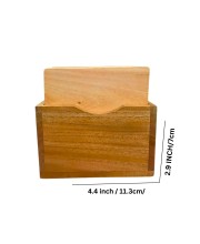 Wooden Square Coaster Set with Holder | Premium Solid Wood Tea & Coffee Coasters for Hot & Cold Drinks, Table Protection | Set of 5 (Squre)