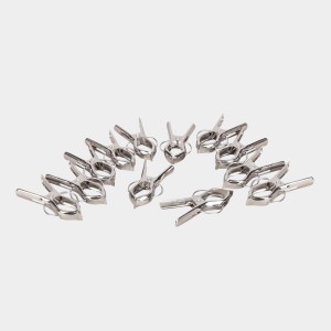 Steel Cloth Clips-Set of 12, 1 2