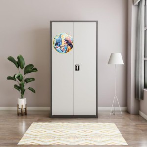 Stainless Steel Round Radha Krishna Fridge Magnet | Devotional & Decorative Magnet for Refrigerator | Pack of 1 Stainless Steel Round Radha Krishna Fridge Magnet | Devotional & Decorative Magnet for Refrigerator | Pack of 1