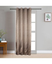 Home Beautiful 7ft. Chocolate Brown Blackout Eyelet Curtains - (M2741) Home Beautiful 7ft. Chocolate Brown Blackout Eyelet Curtains - (M2741)