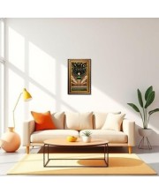 Mosque Digital Golden Balck Color Photo Frame | Hindu Religious Wall Decor | 12x18 Inches - Inspirational Wall Art for Office, Home Decor - Ideal Spiritual Gift (F16751)