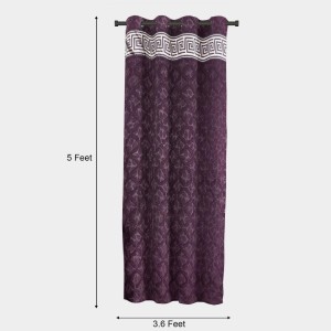Home Beautiful 5 ft. Dark Grey Polyester Curtain - (M2777) Home Beautiful 5 ft. Dark Grey Polyester Curtain - (M2777)