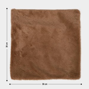 Home Beautiful Brown Polyester Cushion Cover Home Beautiful Brown Polyester Cushion Cover