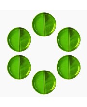 Round Plate | Banana Green Leaf Design Serving Plate for Puja, Prasad & Traditional Dining Festive & Daily Use (Set of 6). Round Plate | Banana Green Leaf Design Serving Plate for Puja, Prasad & Traditional Dining Festive & Daily Use (Set of 6).